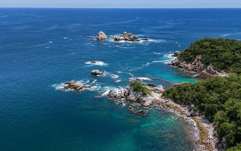 Coastal cove near Huatulco, Mexico